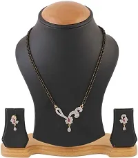 Gold Plated Flower Shape Traditional Stylish Mangalsutra For Girl and women-thumb1