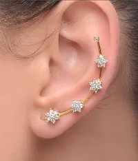 Modern Star Shape Crystel Studd Earring Set for Women And Girls-thumb3