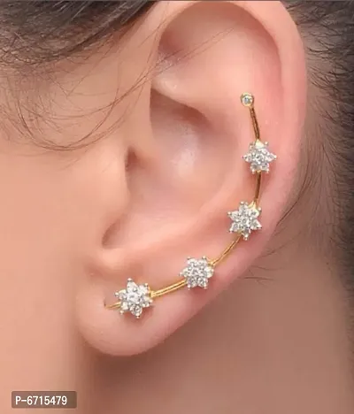 Modern Star Shape Crystel Studd Earring Set for Women And Girls-thumb4