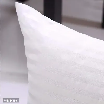 White Striped Microfibre Cushion covers-thumb4