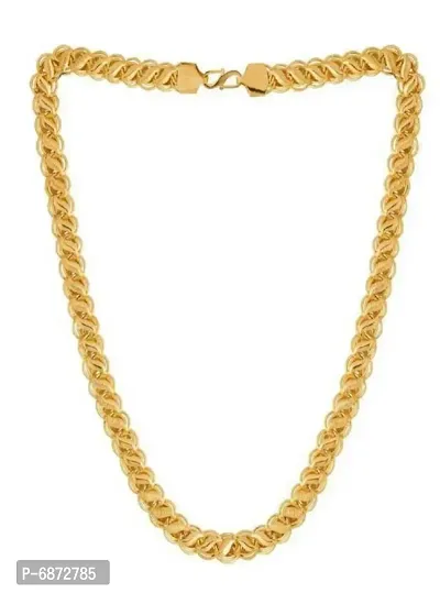 Adorable Gold Plated Necklace Chain for Women and Girls-thumb0