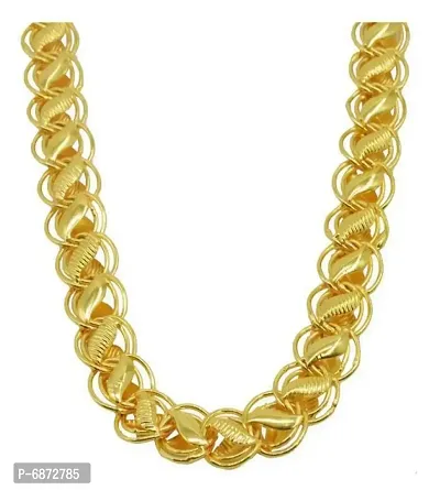 Adorable Gold Plated Necklace Chain for Women and Girls-thumb2