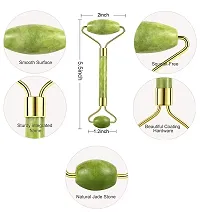 Jade Roller for Face Anti aging Jade Roller For Facial Anti Wrinkle and Skin Rejuvenate Handmade 100% Natural Jade St-thumb2