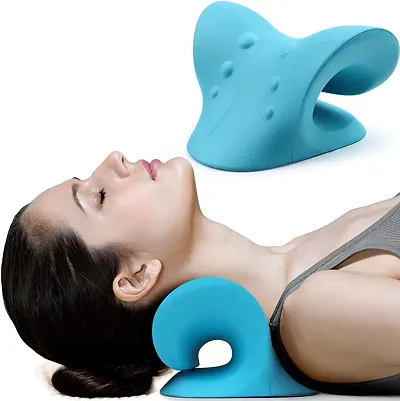 Neck And Shoulder Relaxer Cervical Stretcher Neck Traction Device For Neck Support For Pain  Neck Hump Corrector For Women Massage Relaxer Acupressure Chiropractic Pillow Neck Stretcher