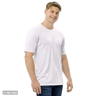 Round Neck Solid T Shirt Regular Fit-thumb0