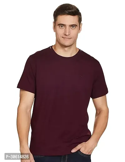 Stylish Polyester Solid T-Shirt for Men-thumb0