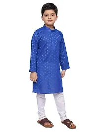 BORNWEAR Boy's Cotton Blend Kurta Set-thumb2