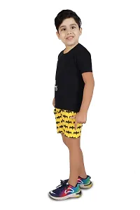 Fabulous Multicoloured Cotton Printed Tops With Shorts For Boys-thumb1