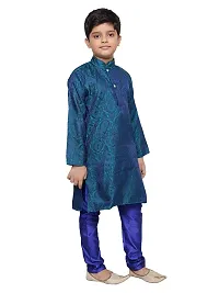 BORNWEAR Boy's Cotton Silk Kurta Set-thumb1