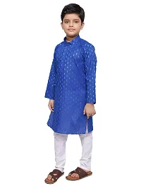 BORNWEAR Boy's Cotton Blend Kurta Set-thumb1