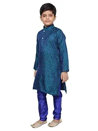 BORNWEAR Boy's Cotton Silk Kurta Set-thumb2