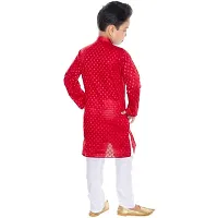 BORNWEAR Boy's Cotton Blend Kurta Set-thumb2