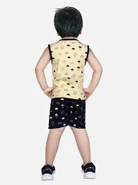 Stylish Multicoloured Cotton Blend Ethnic Clothing Set For Boys Combo Of 2-thumb2