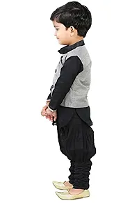 BORNWEAR Boy's Art Silk Kurta Set [Multicolor]-thumb1