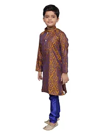 BORNWEAR Boy's Cotton Silk Kurta Set-thumb1