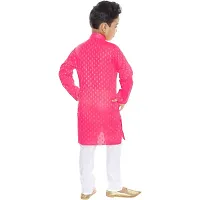 BORNWEAR Boy's Cotton Blend Kurta Set-thumb3