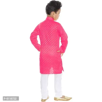 BORNWEAR Boy's Cotton Blend Kurta Set-thumb4