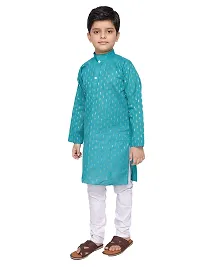 BORNWEAR Boy's Cotton Blend Kurta Set-thumb1