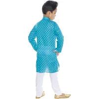 BORNWEAR Boy's Cotton Blend Kurta Set-thumb2