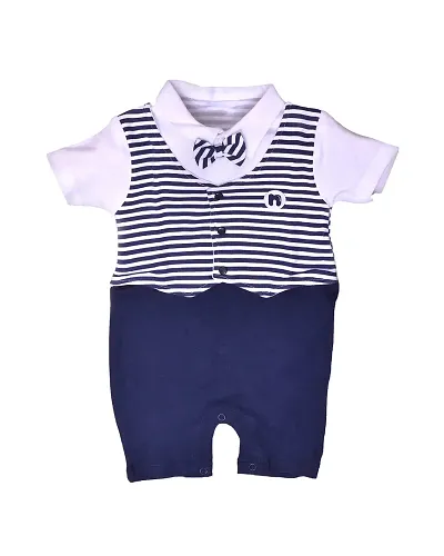 Baby Boys Cotton Blend Rompers Multicolor