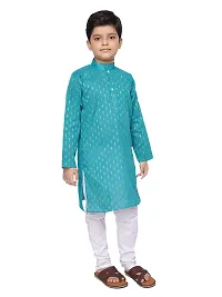 BORNWEAR Boy's Cotton Blend Kurta Set-thumb2