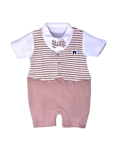 Baby Boys Cotton Blend Rompers Multicolor