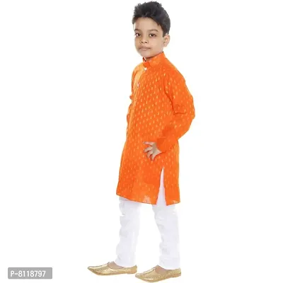 BORNWEAR Boy's Cotton Blend Kurta Set-thumb2