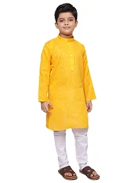 BORNWEAR Boy's Cotton Blend Kurta Set-thumb2