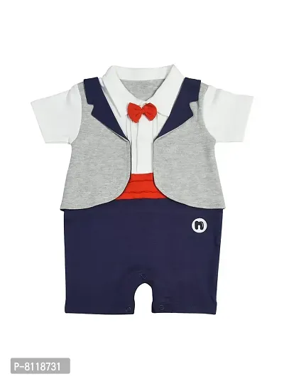 BORNWEAR Baby Boy's Cotton Rompers [Multicolor]