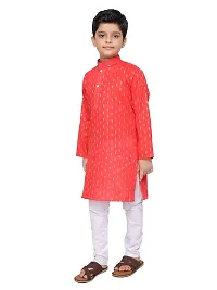 BORNWEAR Boy's Cotton Blend Kurta Set-thumb2