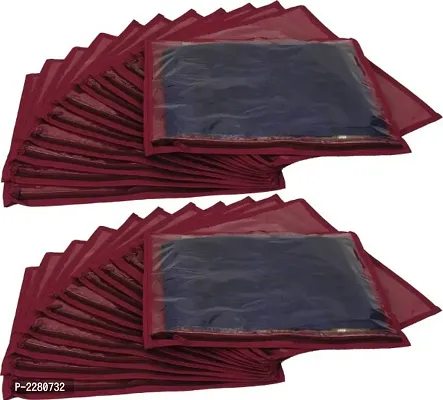 Maroon Fabric Solid Organizers For Women