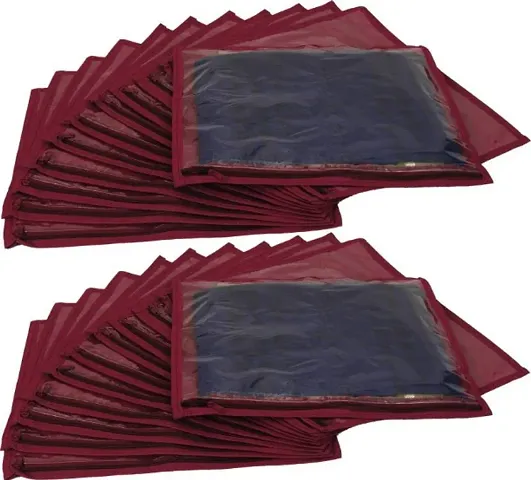 Non-Woven Pack Of 24 Single Saree Cover -