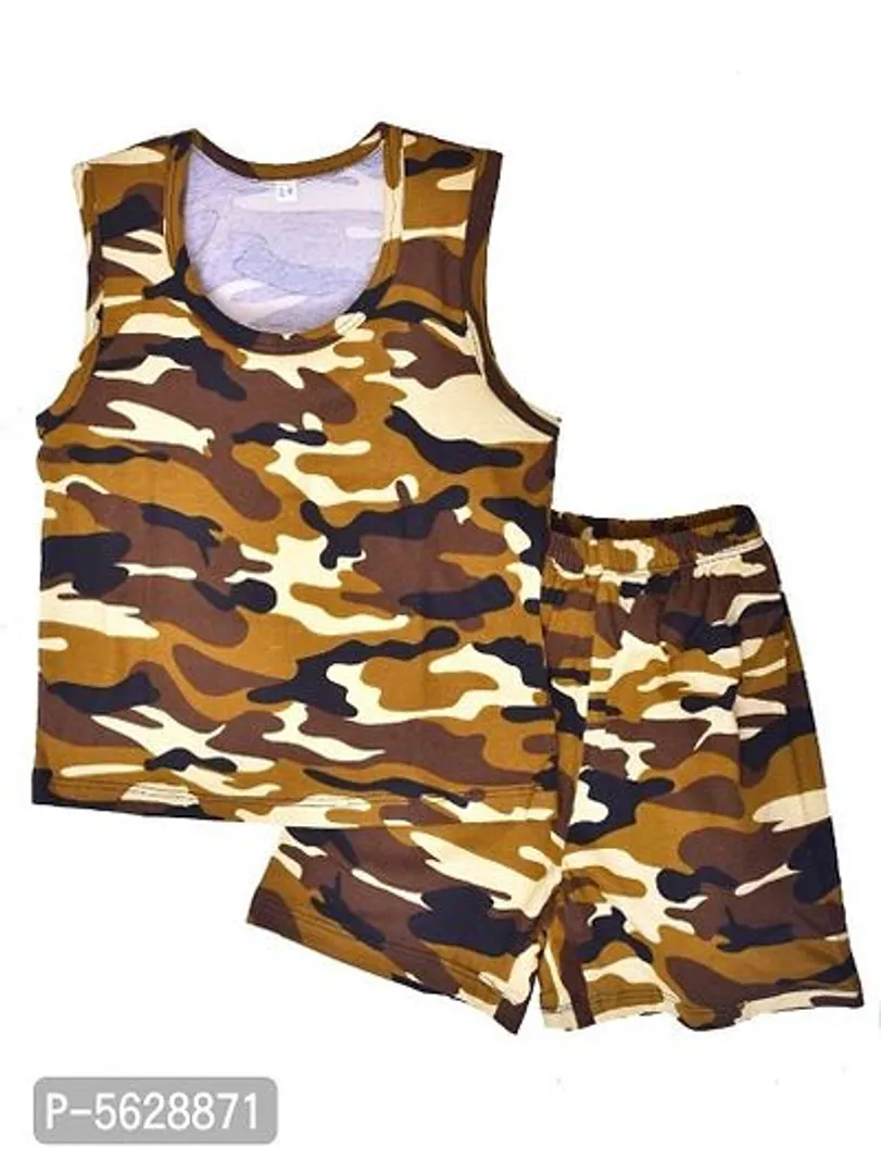 Boys Sleeveless Clothing Set-thumb0