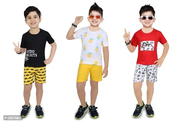 Attractive Kids Tshirt Pant(Pack Of 3)-thumb0