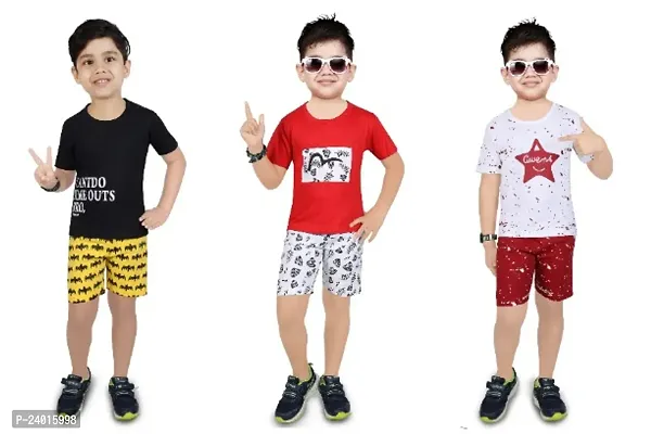 Attractive Kids Tshirt Pant(Pack Of 3)-thumb0