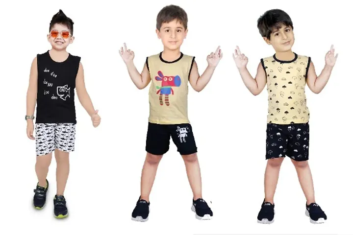 Attractive Kids Tshirt Pant(Pack Of 3)