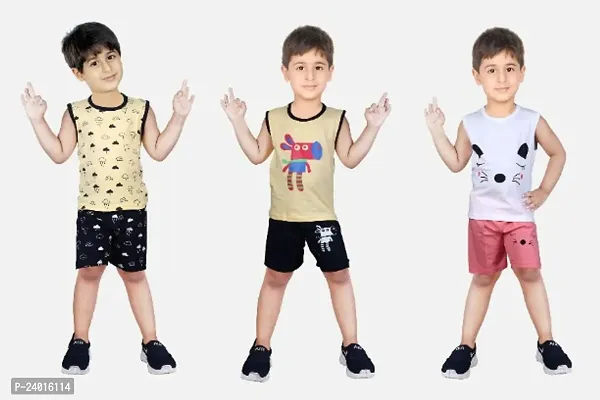 Attractive Kids Tshirt Pant(Pack Of 3)-thumb0