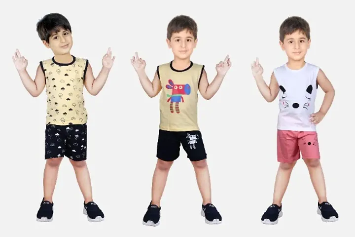 Attractive Kids Tshirt Pant(Pack Of 3)