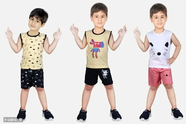 Attractive Kids Tshirt Pant(Pack Of 3)