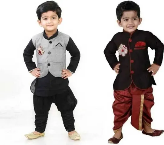 Boys Festive Party, Wedding Kurta, Dhoti Pant