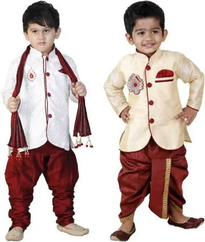Boys  Sherwani Pyjama Set Combo