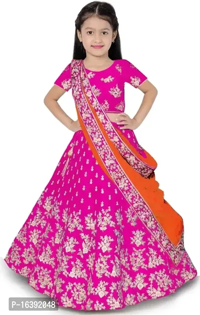 kids girls lehenga choli duptta set-thumb0