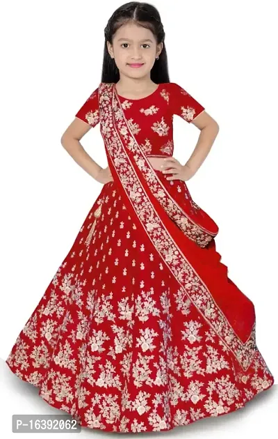 kids girls lehenga choli duptta set-thumb0