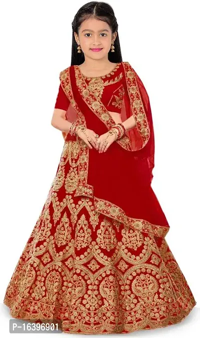 kids girls lehenga choli duptta set-thumb0