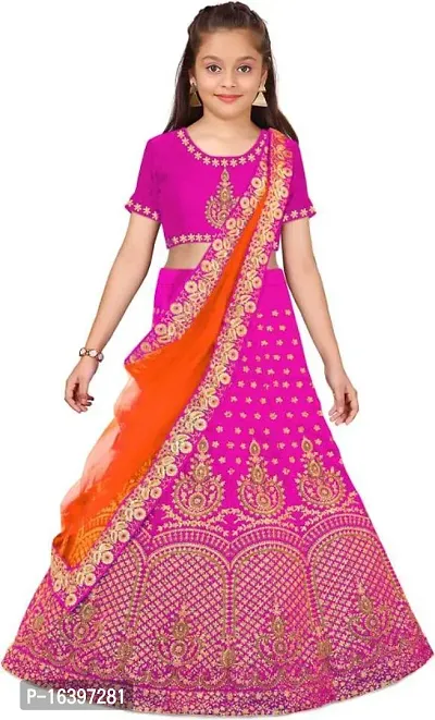 kids girls lehenga choli duptta set-thumb0