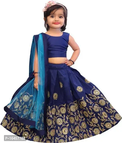 kids girls lehenga choli duptta set-thumb0