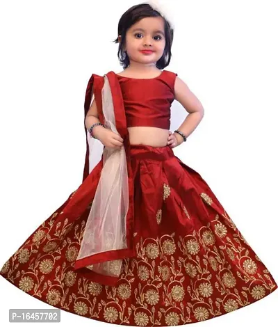 kids girls lehenga choli duptta set-thumb0