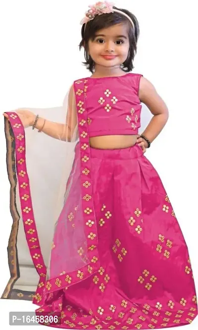 kids girls lehenga choli duptta set-thumb0