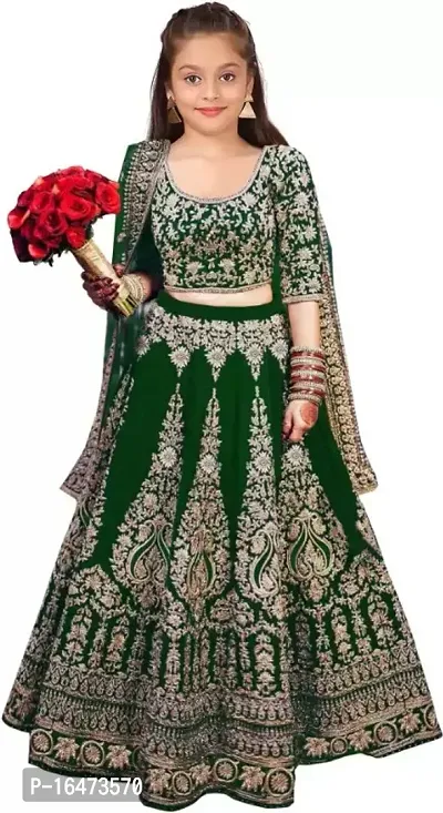 kids girls lehenga choli duptta set-thumb0