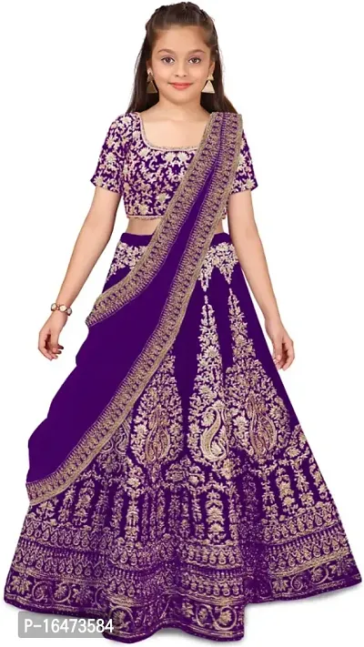 kids girls lehenga choli duptta set-thumb0